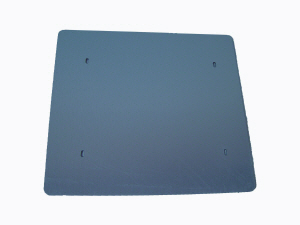 Back plate for Scott Pro High Cap SRB 13.7"x14.6"x1/8" poly brushed plate - 776040    